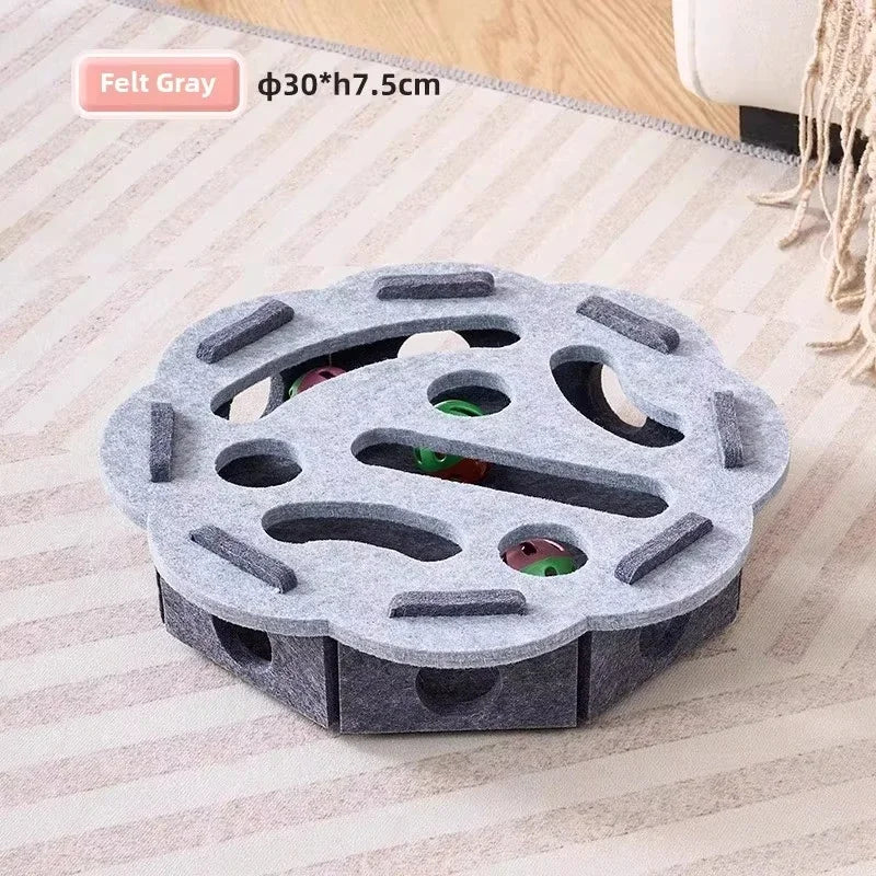 CURAPETS Felt Puzzle Box Cat Toy