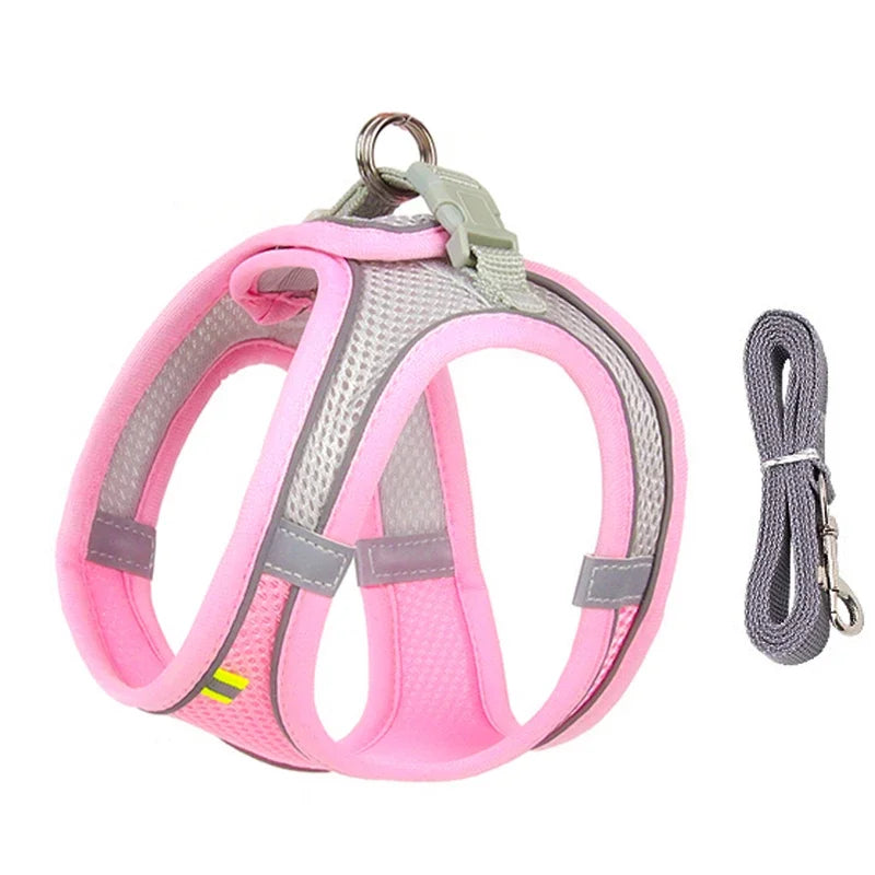 CURAPETS Reflective Puppy Harness & Leash Set