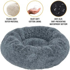 CURAPETS Plush Round Calming Pet Bed