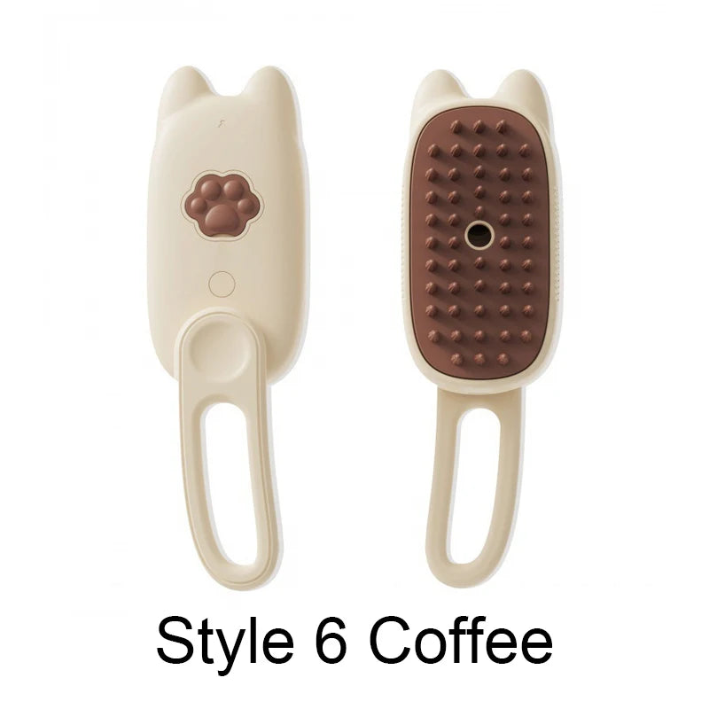 CURAPETS Steamy Electric Grooming Brush