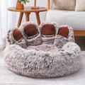 CURAPETS Bear Paw Cozy Sofa Pet Bed