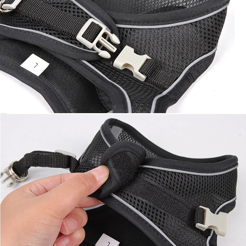 CURAPETS Reflective Puppy Harness & Leash Set