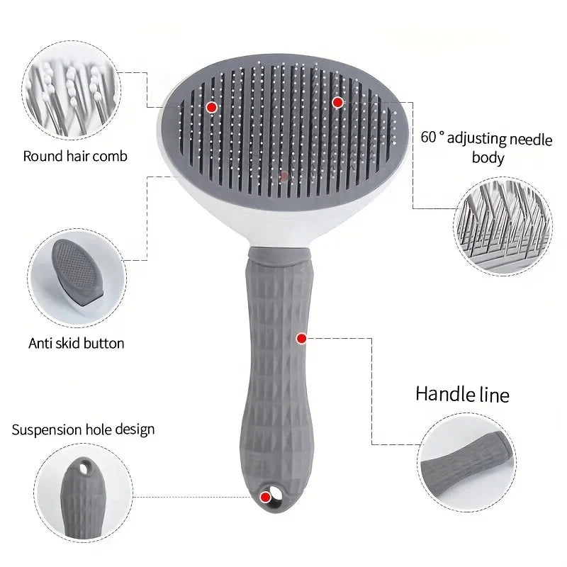 CURAPETS Self-Cleaning Grooming Brush