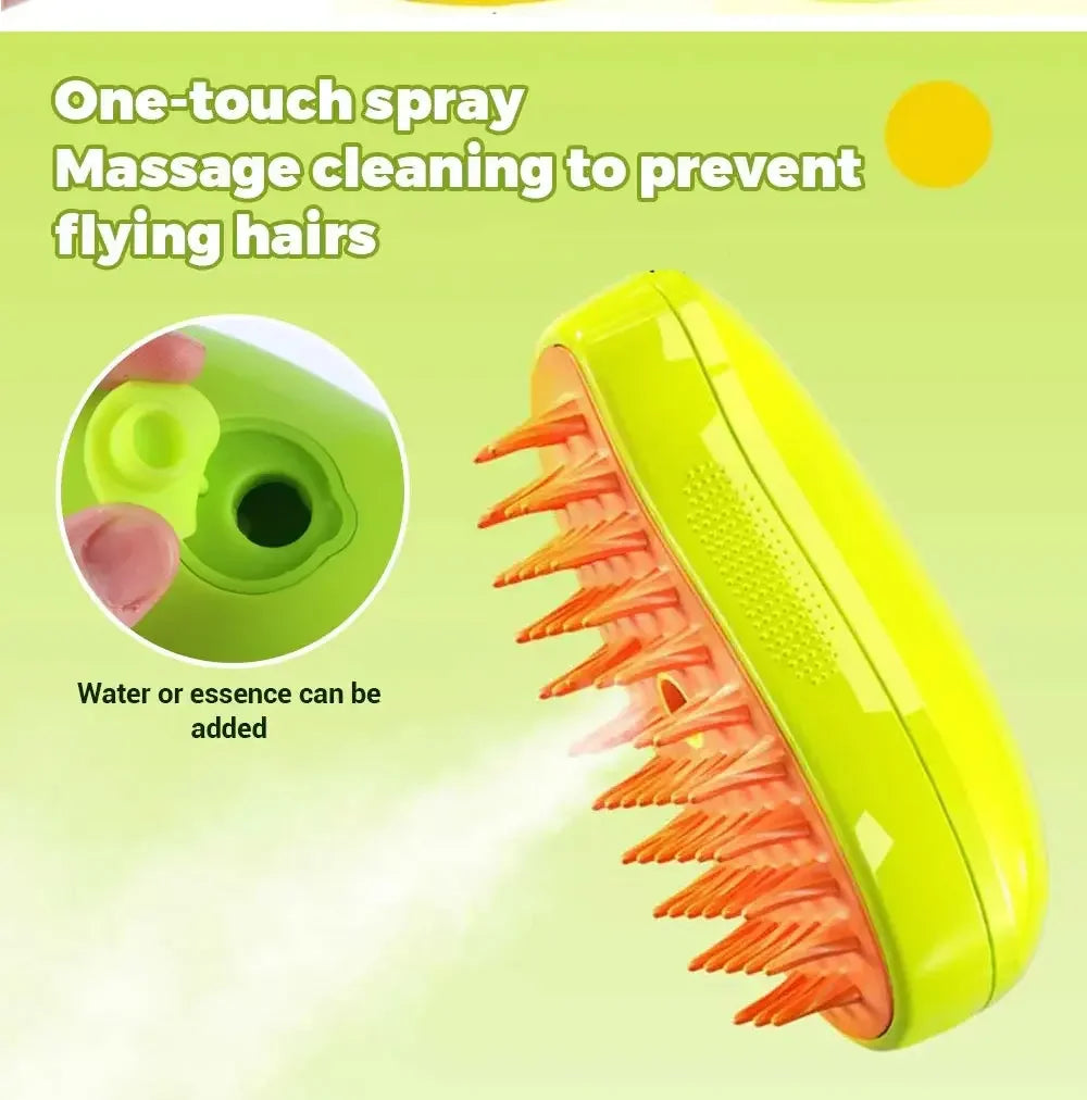 CURAPETS Steamy Brush Electric Pet Groomer