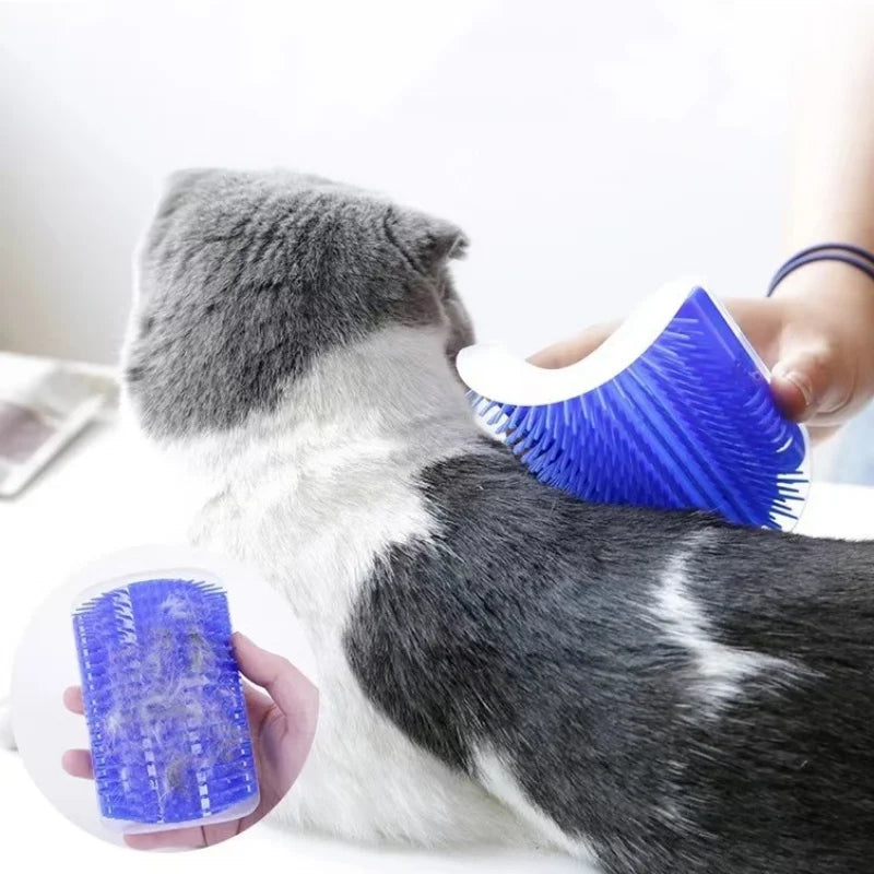 CURAPETS Cat Corner Massage Grooming Brush