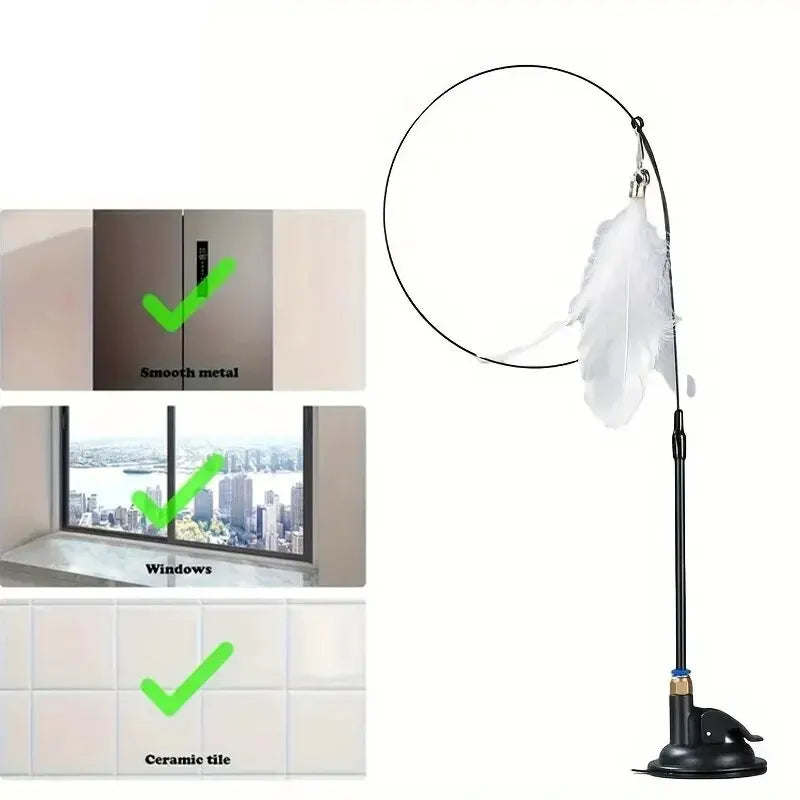 CURAPETS Interactive Cat Teaser Wand