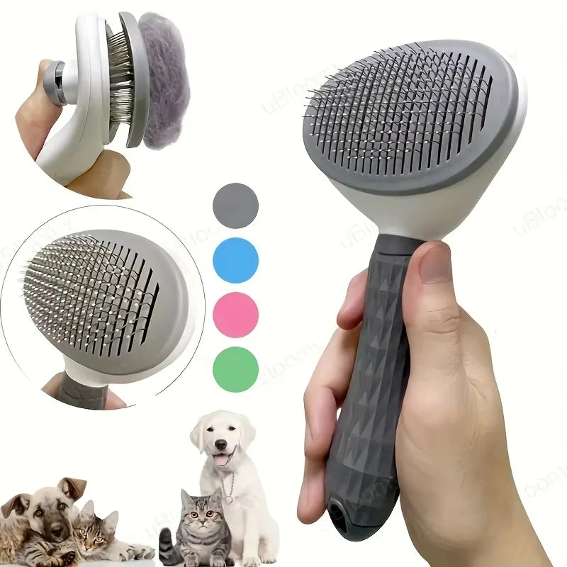 CURAPETS Self-Cleaning Grooming Brush