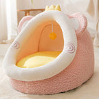 CURAPETS Cozy Haven Semi-Enclosed Pet Bed