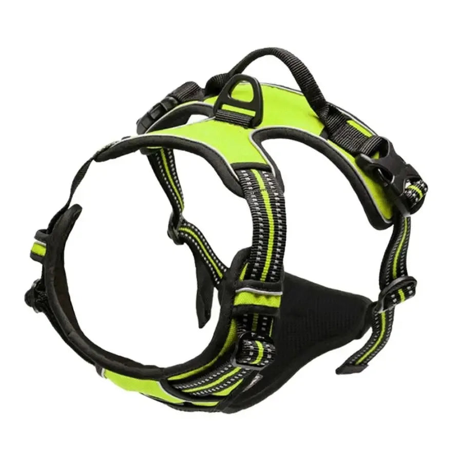 CURAPETS Leather Vest Harness & Leash Set