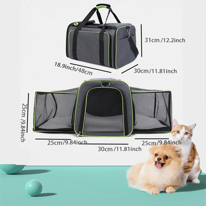 CURAPETS Foldable Travel Pet Carrier Bag