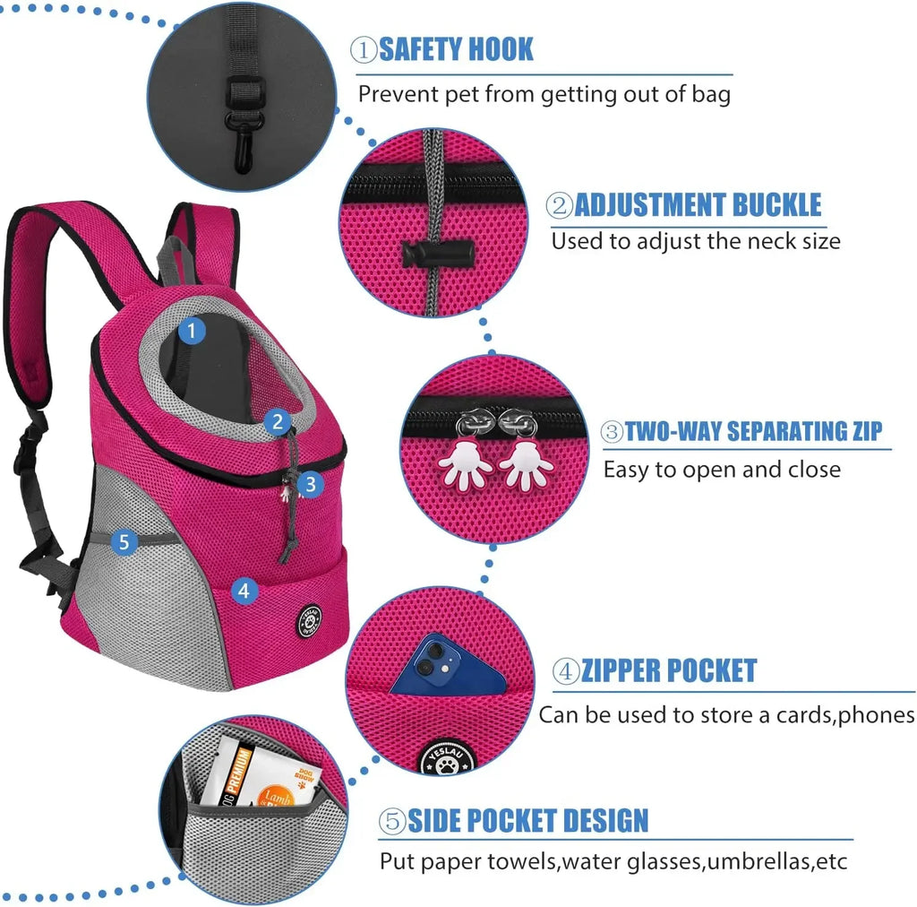 CURAPETS Double Shoulder Travel Pet Backpack