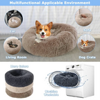 CURAPETS Plush Donut Calming Pet Bed