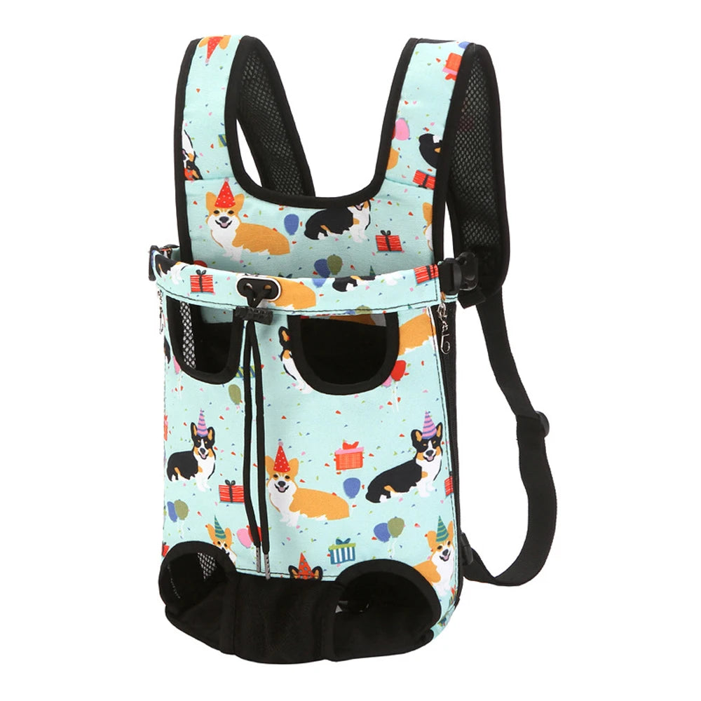 CURAPETS Camouflage Breathable Dog Travel Backpack