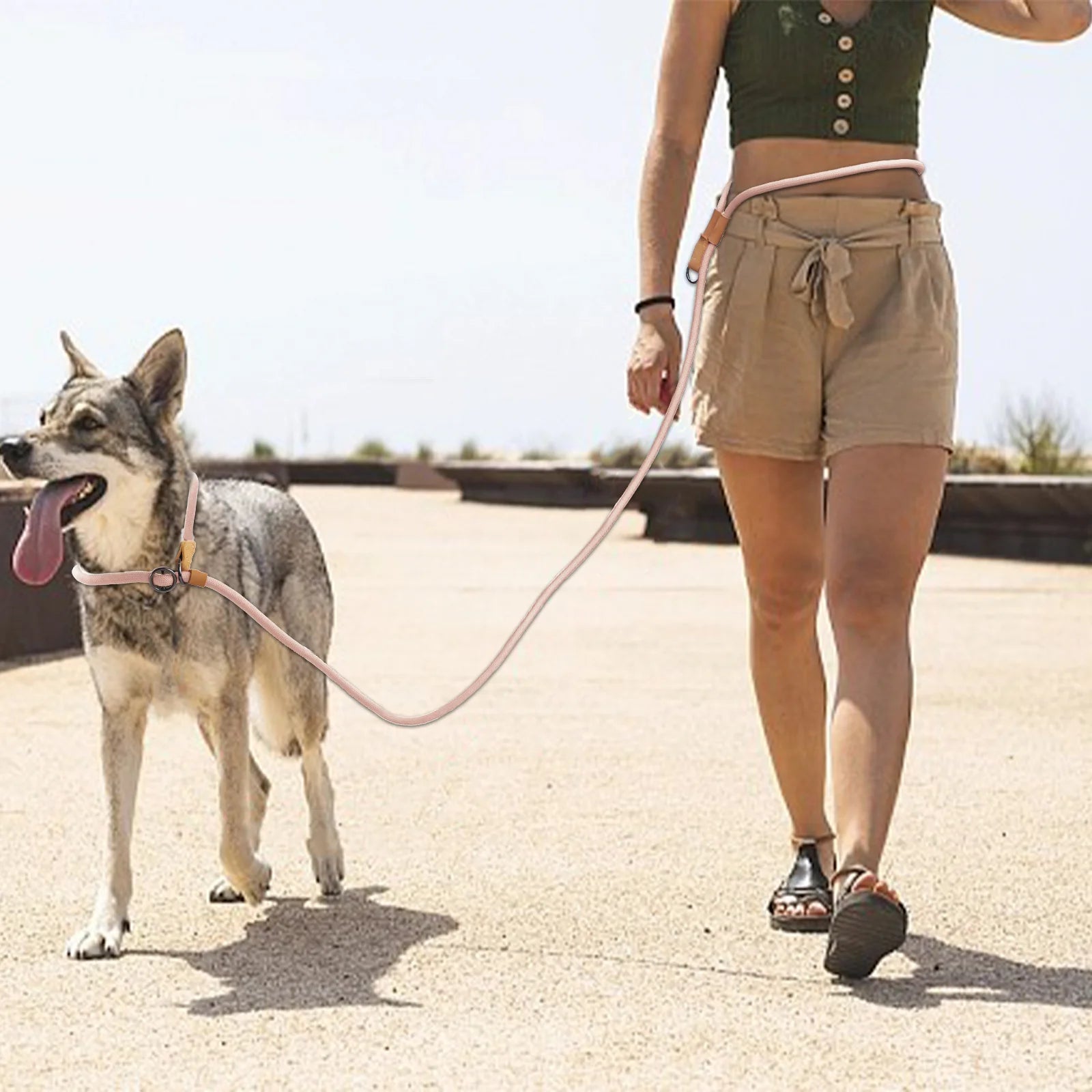 CURAPETS P-Shape Hands-Free Dog Leash