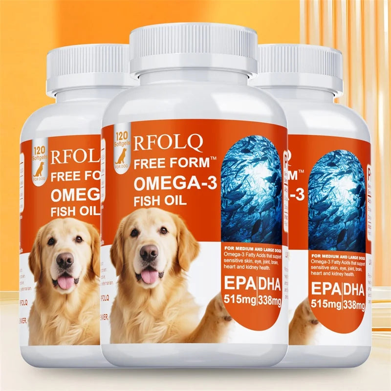 CURAPETS Omega Fish Oil Softgels for Dogs