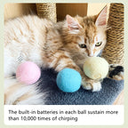 CURAPETS Smart Sounding Catnip Ball Toy