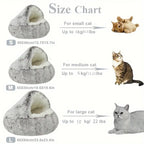 CURAPETS Winter Plush Calming Cat Bed