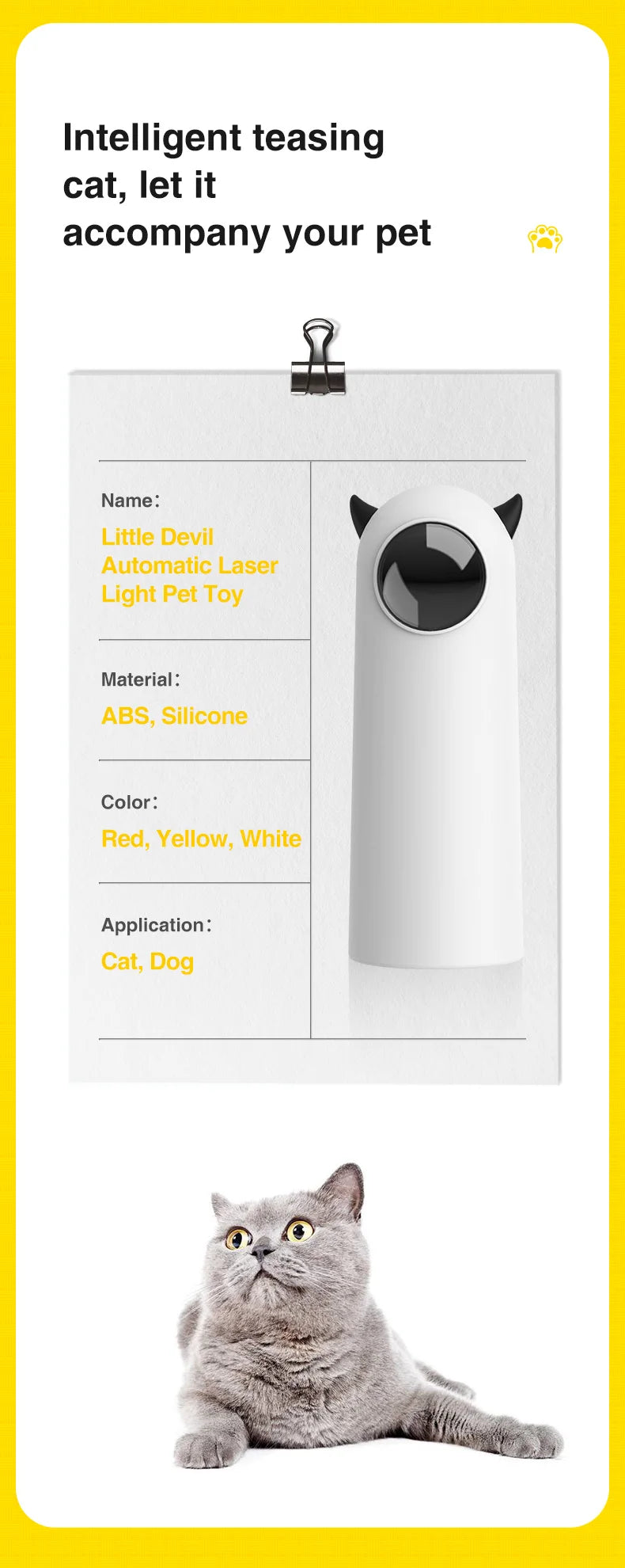 CURAPETS 360 Laser Chase Cat Toy