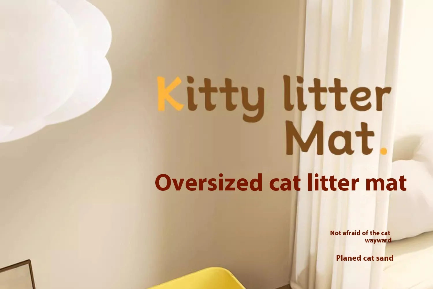 CURAPETS Extra Large Waterproof Litter Mat