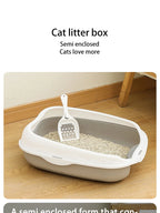 CURAPETS Semi-Enclosed Spatter-Proof Litter Box