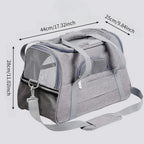 CURAPETS Foldable Mesh Pet Travel Carrier