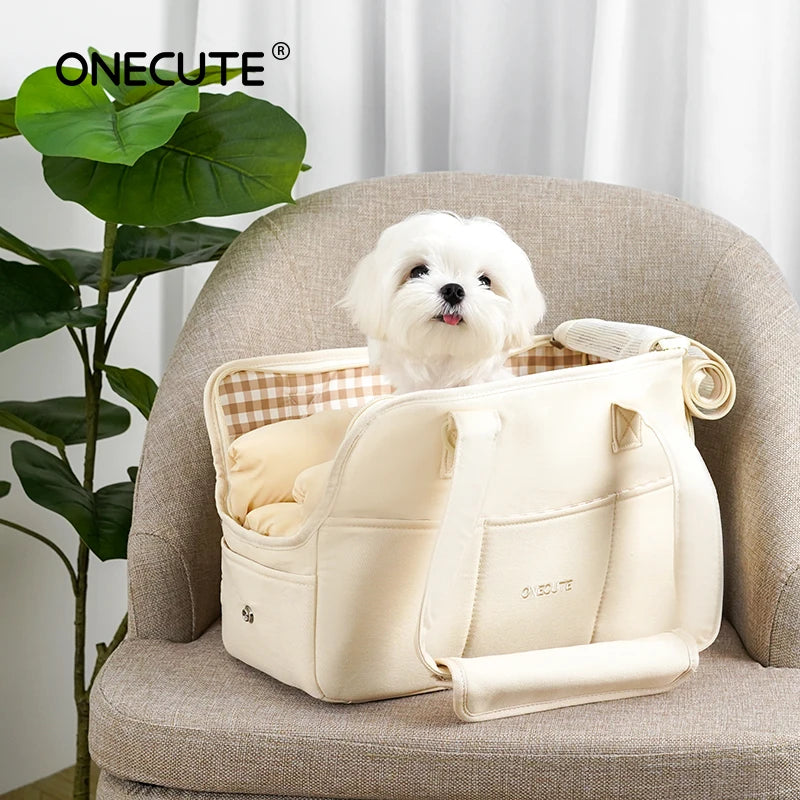 CURAPETS Cozy Cotton Shoulder Pet Carrier