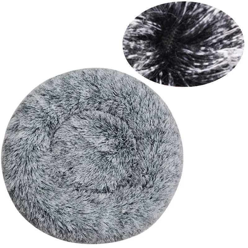 CURAPETS Plush Round Calming Pet Bed