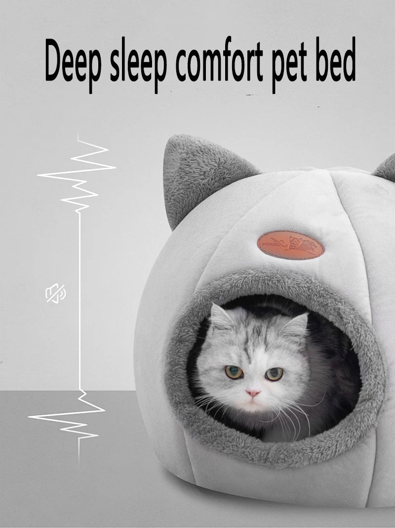 CURAPETS Deep Sleep Winter Cave Pet Bed