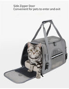 CURAPETS Foldable Mesh Pet Travel Carrier
