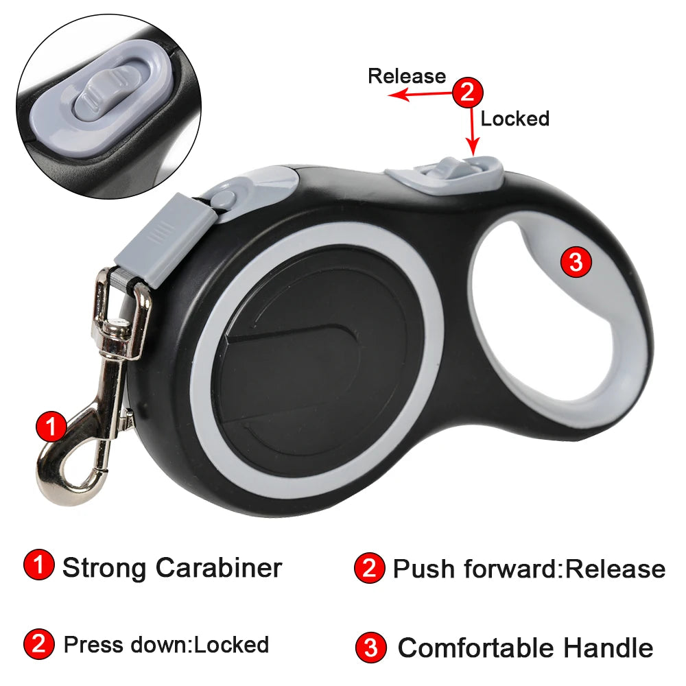 CURAPETS 8m Retractable Training Dog Leash