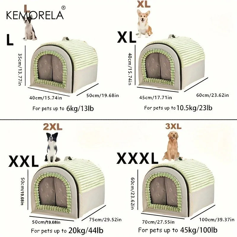 CURAPETS Winter Enclosed Pet Bed House