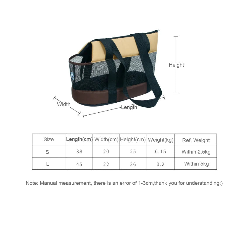 CURAPETS Summer Breeze Small Pet Carrier