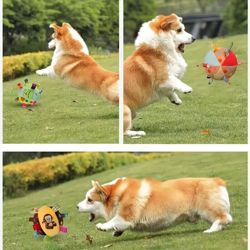 CURAPETS Plush Vocal Chew Ball Toy