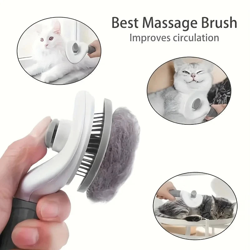 CURAPETS Self-Cleaning Grooming Brush
