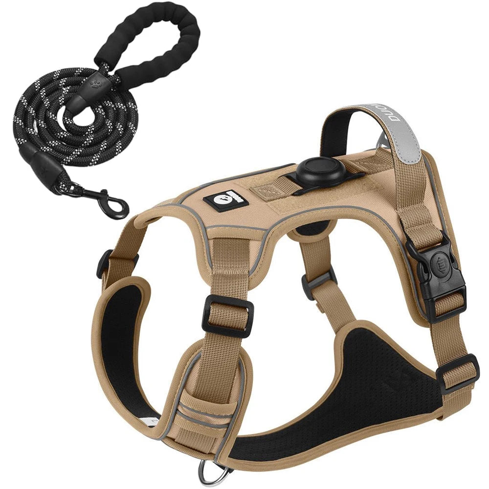 CURAPETS Airtag-Ready Reflective Dog Harness Set
