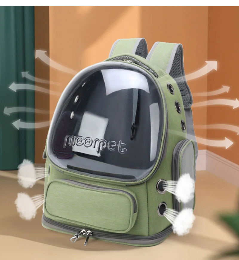 CURAPETS ClearView Travel Cat Carrier Backpack