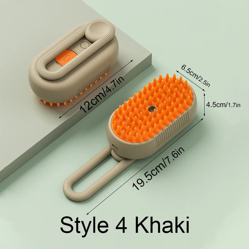 CURAPETS Steamy Electric Grooming Brush
