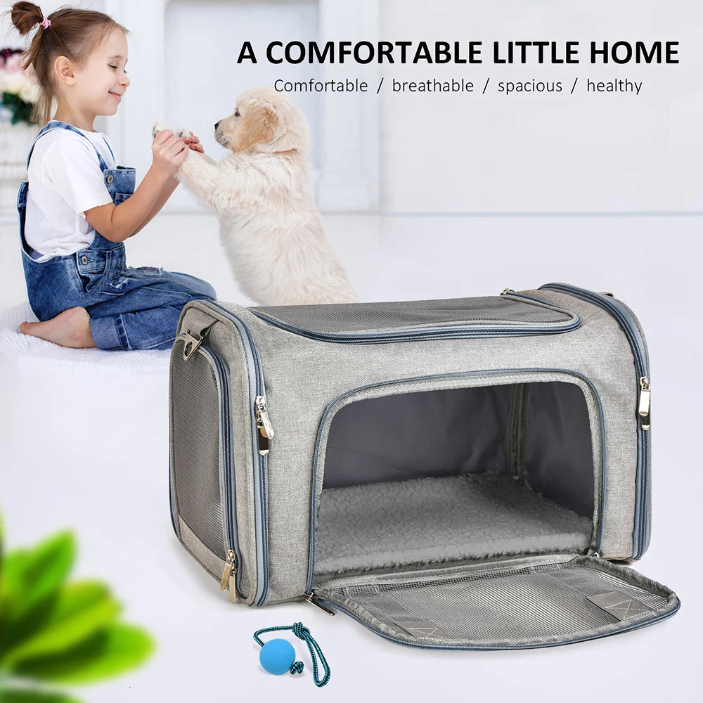 CURAPETS Claw-Defense Airline Pet Carrier