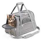 CURAPETS Foldable Mesh Pet Travel Carrier