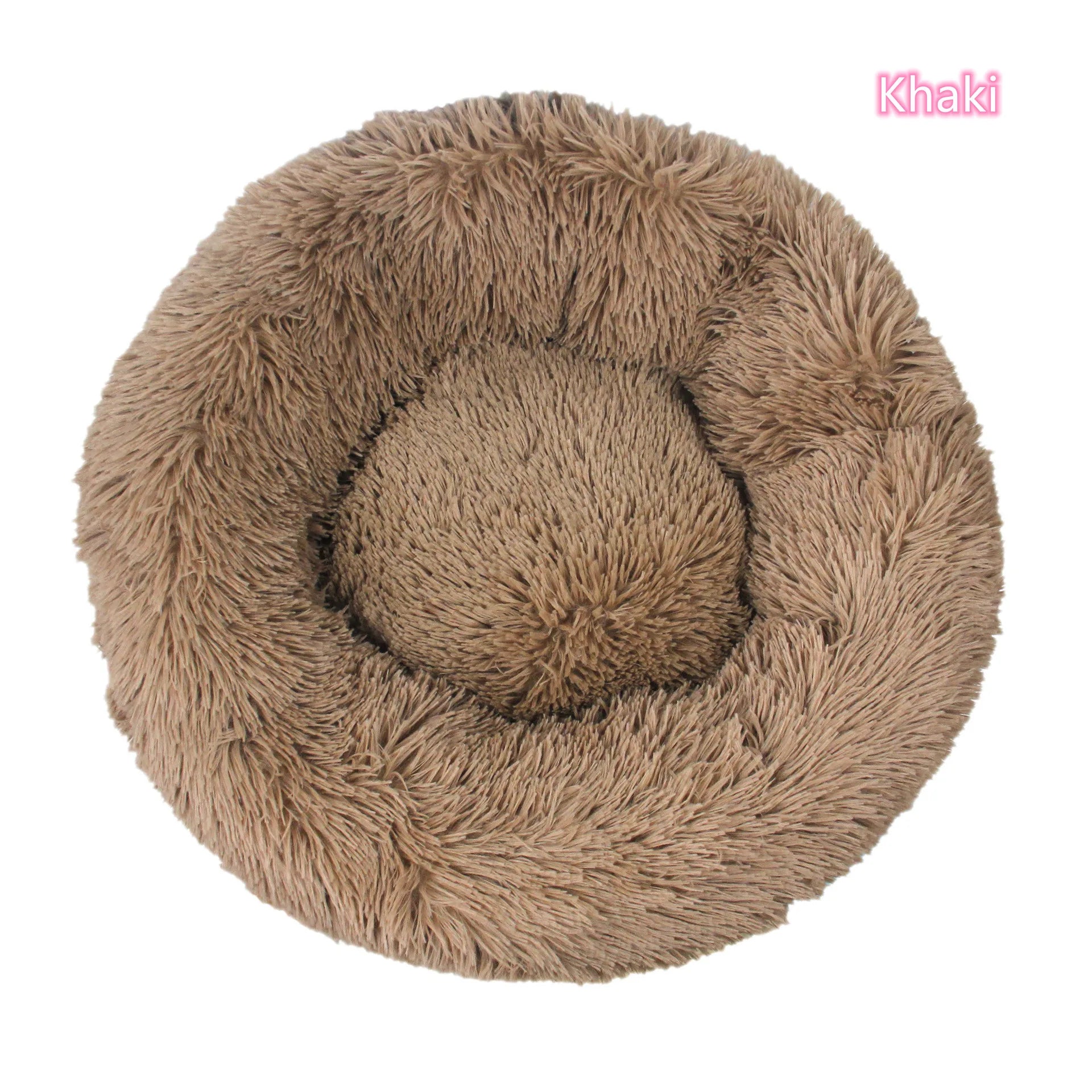 CURAPETS Plush Donut Calming Pet Bed