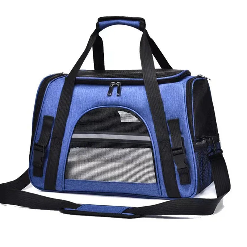 CURAPETS Foldable Mesh Pet Travel Carrier