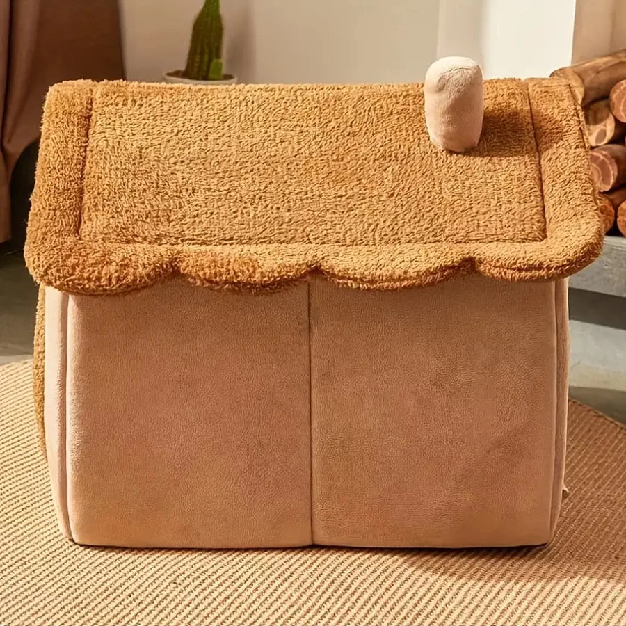 CURAPETS Cozy Foldable Pet Cave Bed