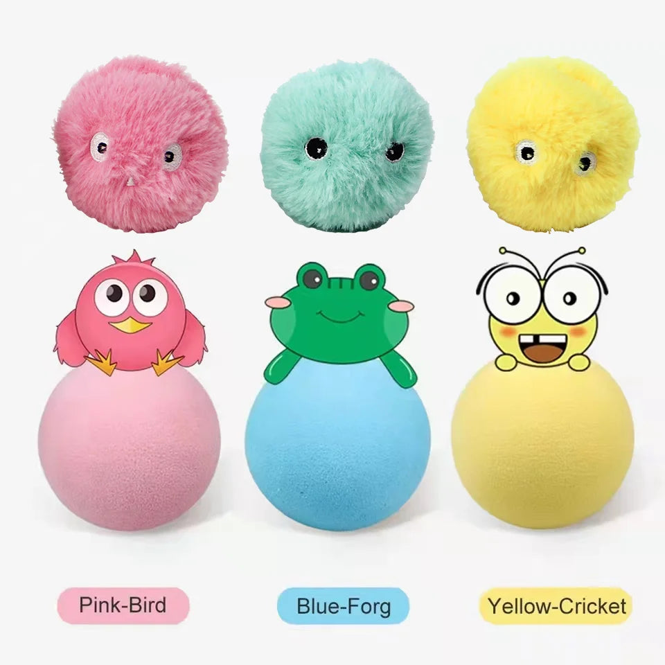 CURAPETS Smart Sounding Catnip Ball Toy