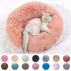 CURAPETS Plush Round Calming Pet Bed