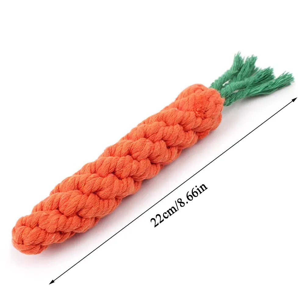CURAPETS Carrot Rope Chew Toy