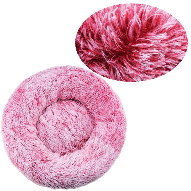 CURAPETS Plush Round Calming Pet Bed