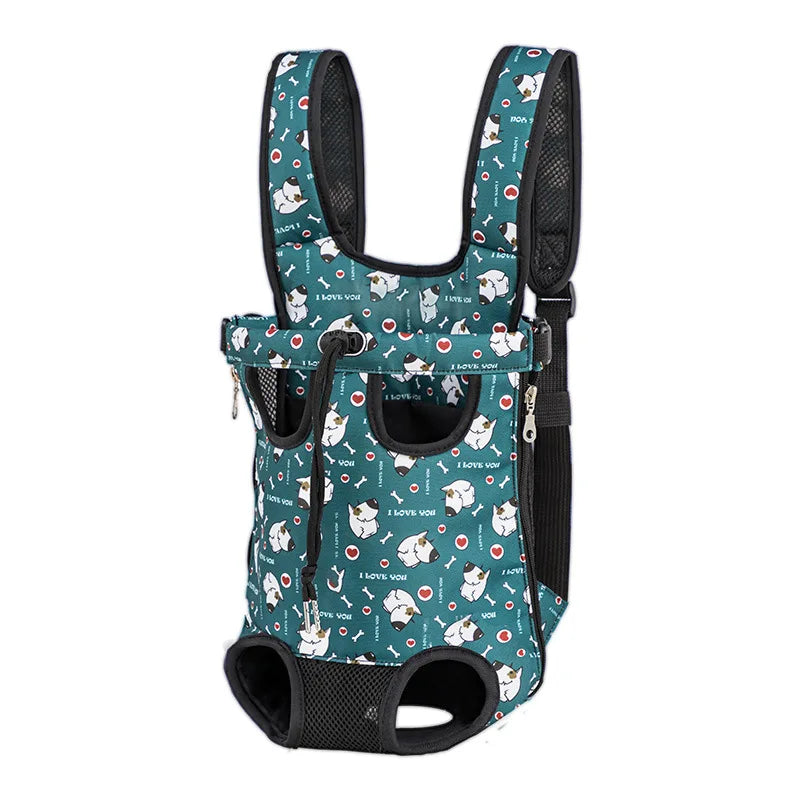 CURAPETS Camouflage Breathable Dog Travel Backpack