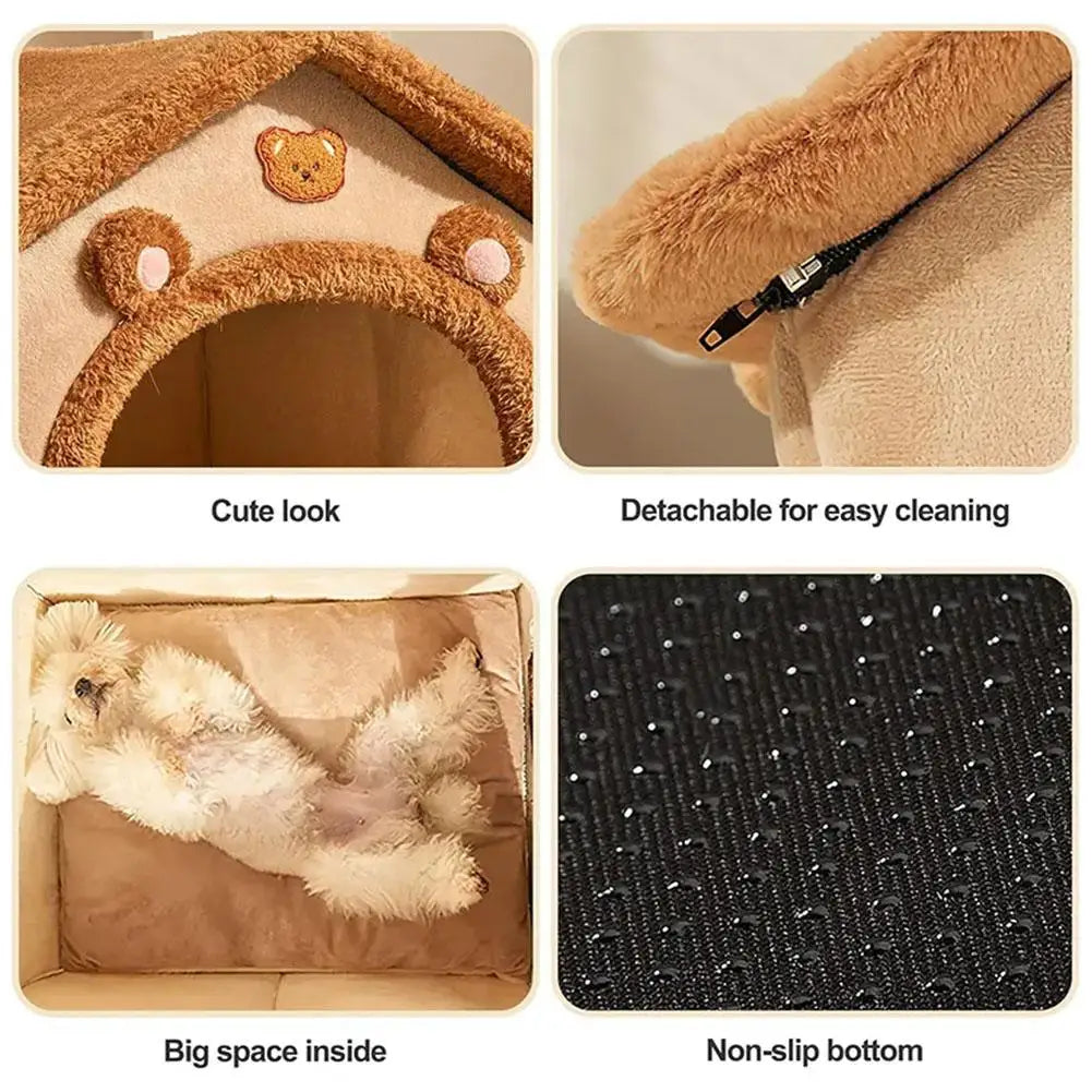 CURAPETS Cozy Warm Pet House Bed