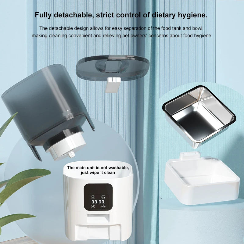 CURAPETS 6L Smart Automatic Pet Feeder