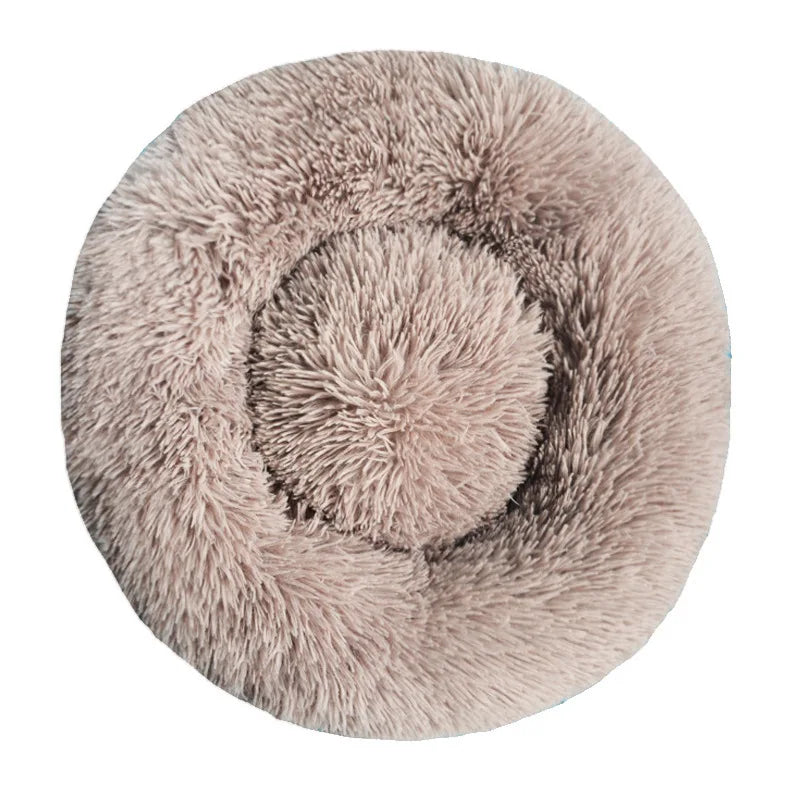 CURAPETS Plush Round Calming Pet Bed